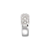 14K White 1/2 CTW Natural Diamond Ring