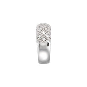 14K White 1/2 CTW Natural Diamond Ring