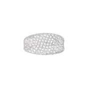 14K White 1 1/5 CTW Natural Diamond Pave Ring