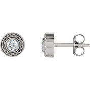 14K White 1/5 CTW Natural Diamond Earrings