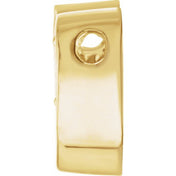 14K Yellow Natural Aquamarine Heart Slide Pendant