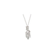 Sterling Silver 1/6 CTW Natural Diamond Heart 18" Necklace