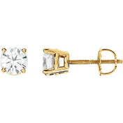 14K Yellow 1 1/2 CTW Natural Diamond Stud Earrings