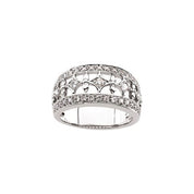 14K White 1/2 CTW Natural Diamond Ring