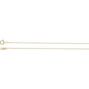 18K Yellow .85 mm Rope 24" Chain