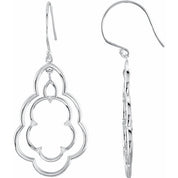 14K Yellow 1/6 CTW Natural Diamond Freeform Earrings