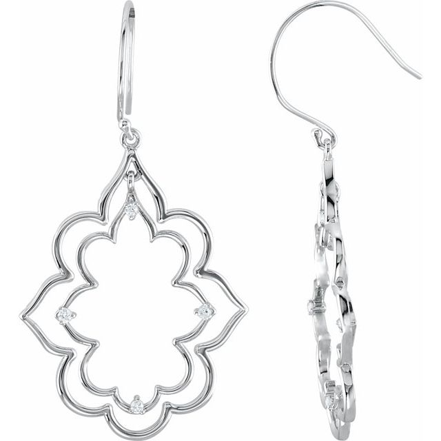 14K Yellow 1/8 CTW Natural Diamond Earrings