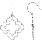 Sterling Silver 1/8 CTW Natural Diamond Earrings
