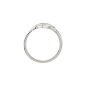 Sterling Silver .04 CTW Natural Diamond Filigree Ring