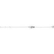 14K White 1/5 CTW Natural Black & White Diamond Infinity-Inspired 5 3/4 - 6 3/4" Bracelet