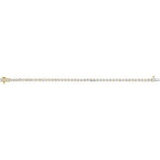 14K Yellow 4 3/4 CTW Natural Diamond Line 7 1/4" Bracelet