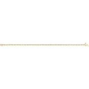 14K Yellow 2 1/8 CTW Natural Diamond Line 7" Bracelet