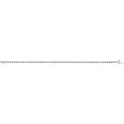 18K White 2 1/4 CTW Natural Diamond Line 7 1/4" Bracelet