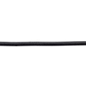 Sterling Silver 2 mm Black Rubber 18" Cord Necklace