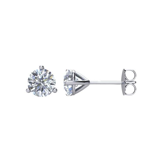 14K White 2 CTW Natural Diamond Earrings