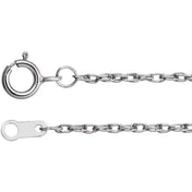 Platinum 1.3 mm Rope 16" Chain