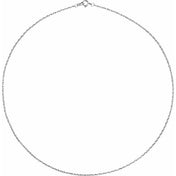 Platinum 1.3 mm Rope 20" Chain
