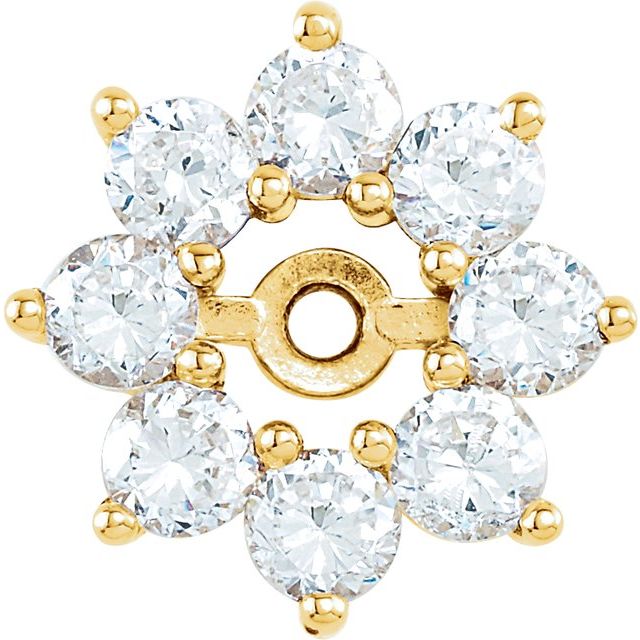 4 CTW Lab-Grown Diamond Earring Jackets