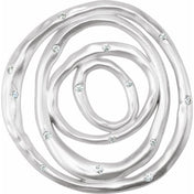 Sterling Silver 1/5 CTW Natural Diamond Pendant
