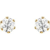 14K Yellow 1 1/2 CTW Natural Diamond Stud Earrings