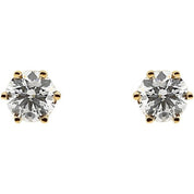 14K Yellow 3/4 CTW Natural Diamond Stud Earrings