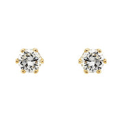 14K Yellow 3/4 CTW Natural Diamond Stud Earrings