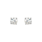 14K White 3/4 CTW Natural Diamond Stud Earrings