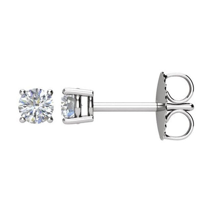 14K White 1/3 CTW Natural Diamond Stud Earrings