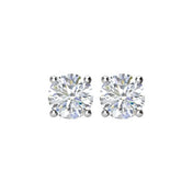 14K White 1 CTW Natural Diamond Stud Earrings