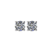Platinum 1/2 CTW Natural Diamond Stud Earrings