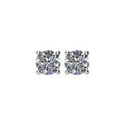 Platinum 1/2 CTW Natural Diamond Stud Earrings