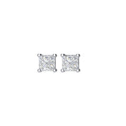 Platinum 1 CTW Natural Diamond Earrings