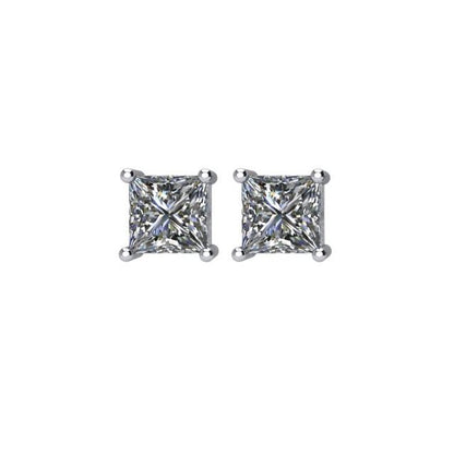 14K White 3/4 CTW Natural Diamond Stud Earrings