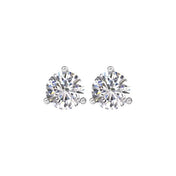 14K White 1/2 CTW Natural Diamond Earrings