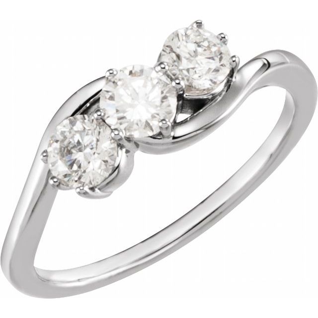 4 CTW Lab-Grown Diamond Three-Stone Ring