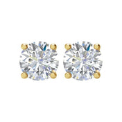 14K Yellow 2 CTW Natural Diamond Stud Earrings