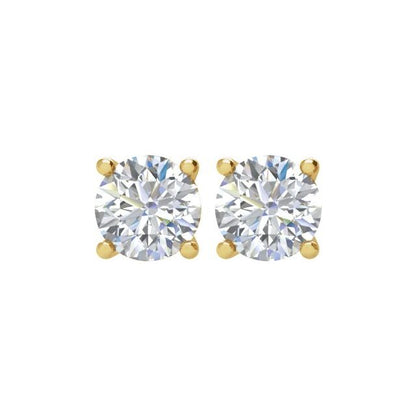 14K Yellow 3/4 CTW Natural Diamond Stud Earrings