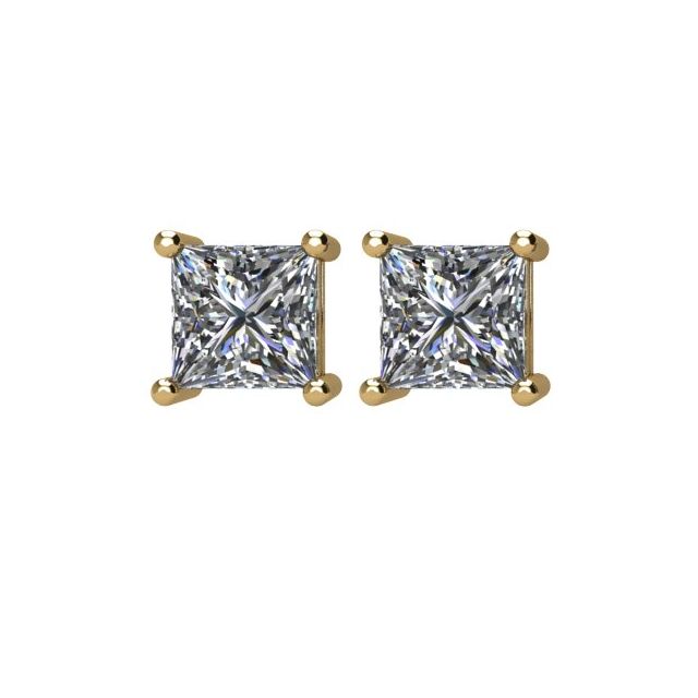 14K Yellow 1/2 CTW Natural Diamond Stud Earrings