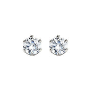 14K White 3/4 CTW Natural Diamond Stud Earrings