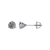 14K White 1/2 CTW Natural Diamond Earrings