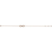 14K Rose 1/6 CTW Natural Diamond Infinity-Inspired 7-8" Bracelet