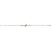 14K Yellow 1/8 CTW Natural Diamond 7" Bracelet