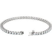 Platinum 4 1/2 CTW Natural Diamond Line 7 1/4" Bracelet