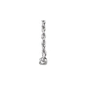14K White 1/6 CTW Lab-Grown Diamond Bar 16-18" Necklace