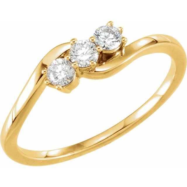 2 CTW Lab-Grown Diamond Three-Stone Ring