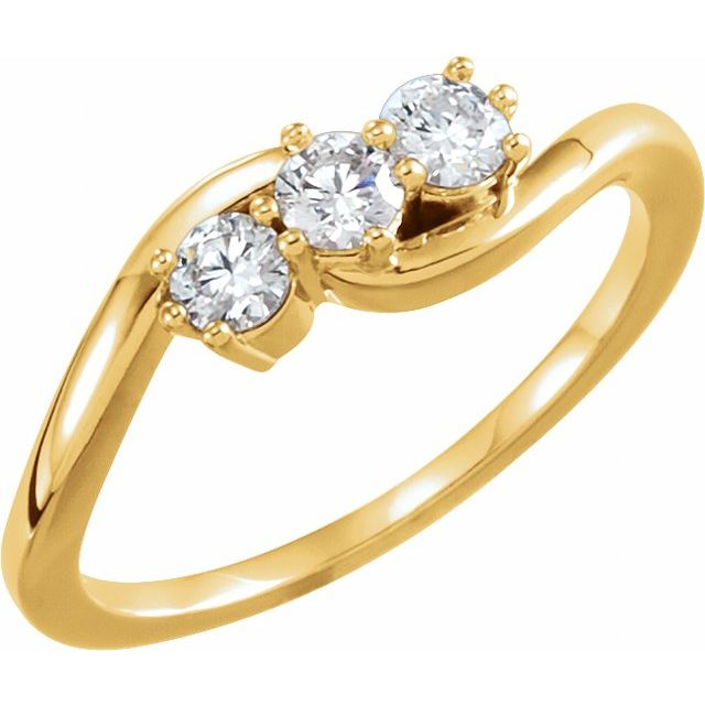 3 CTW Lab-Grown Diamond Three-Stone Ring