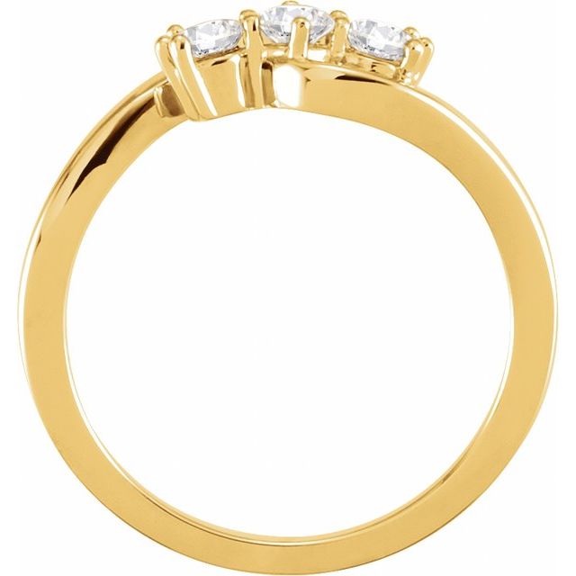 3 CTW Lab-Grown Diamond Three-Stone Ring