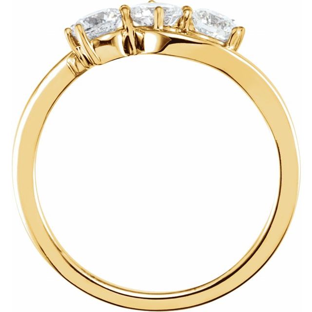 4 CTW Lab-Grown Diamond Three-Stone Ring