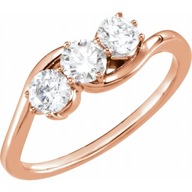 4 CTW Lab-Grown Diamond Three-Stone Ring