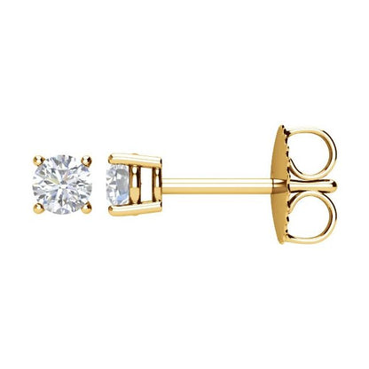 14K Yellow 1/4 CTW Natural Diamond Stud Earrings